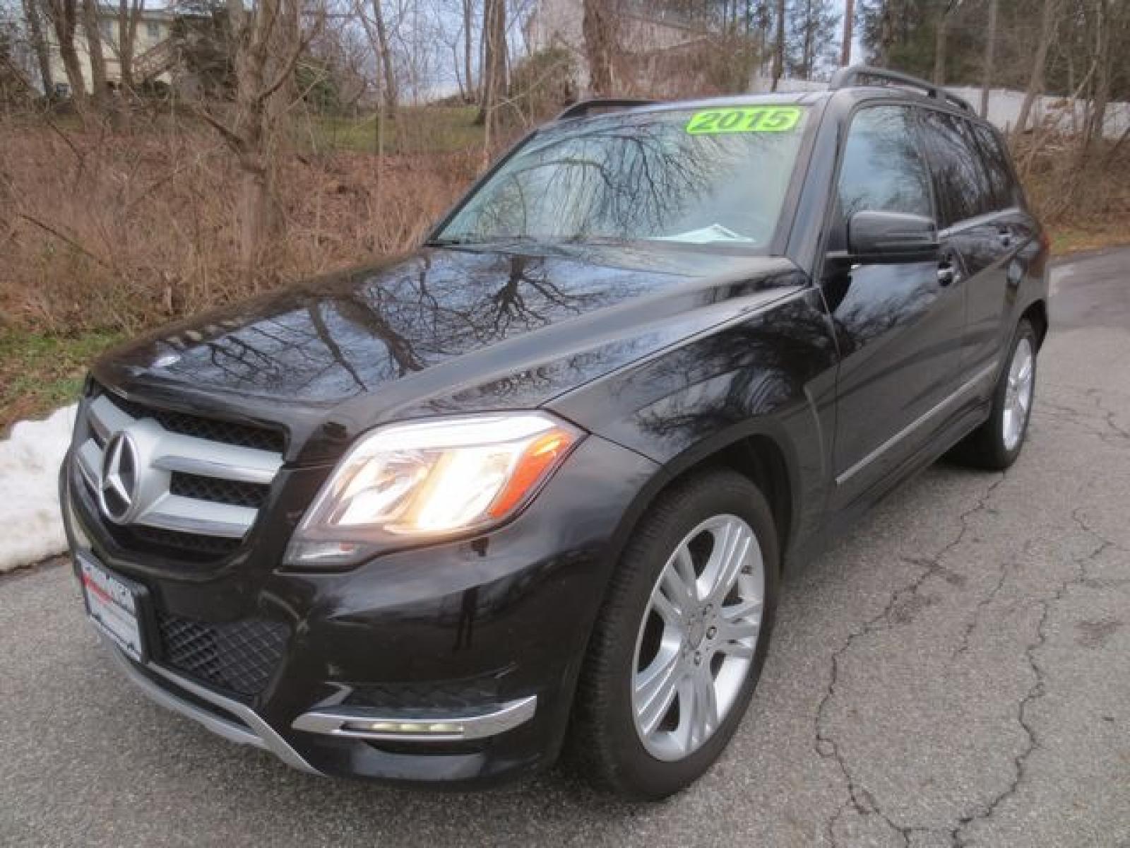 2015 Black /Black Mercedes-Benz GLK-Class 4Matic (WDCGG8JBXFG) with an 3.5L v6 engine, Automatic transmission, located at 270 US Route 6, Mahopac, NY, 10541, (845) 621-0895, 41.349022, -73.755280 - Photo #0